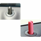 Red Alloy Door Lock Knobs Molding Decor for Mercedes-Benz GLA (2014-2021)