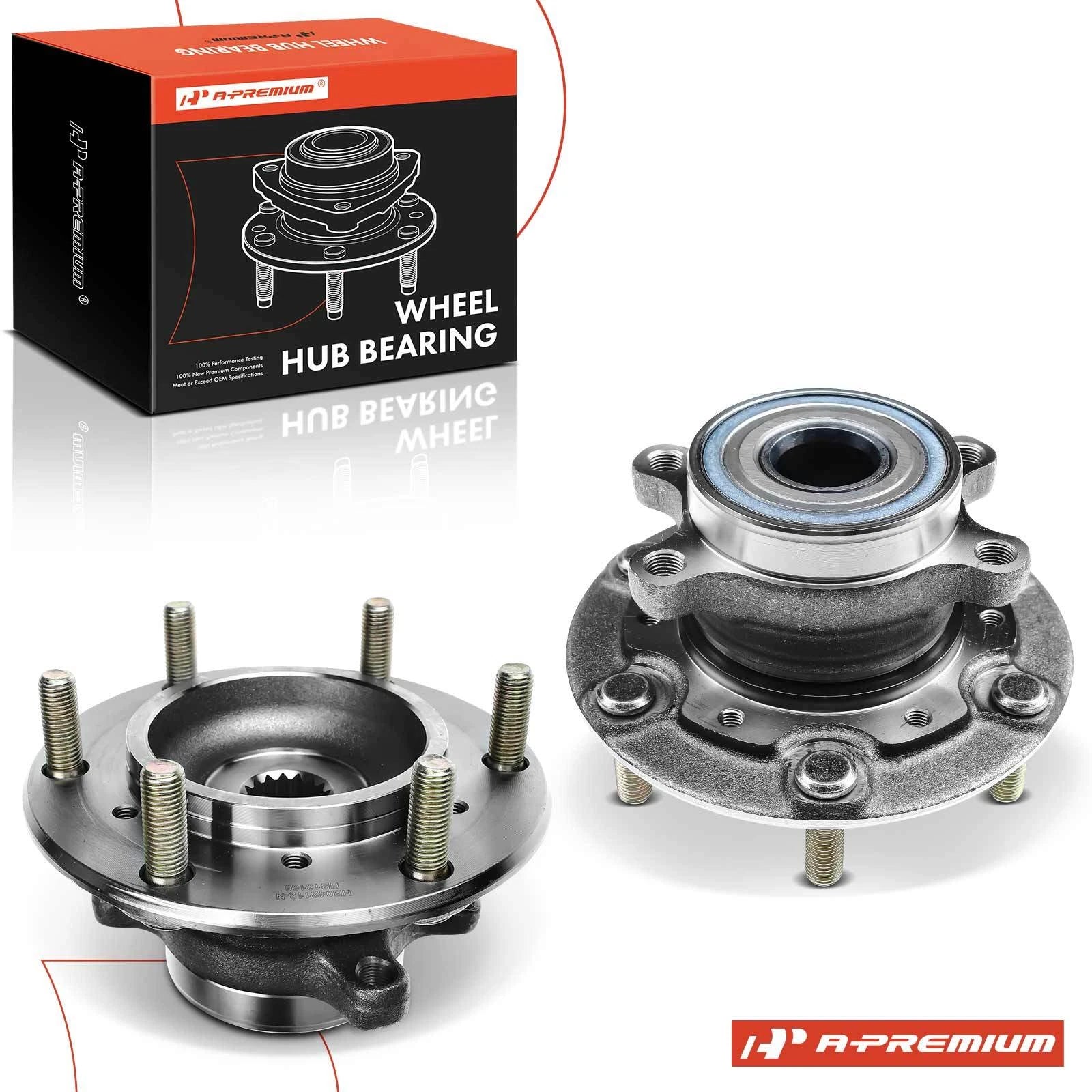 2X Front Wheel Hub & Bearing Assembly for Honda Passport (1994–2002)