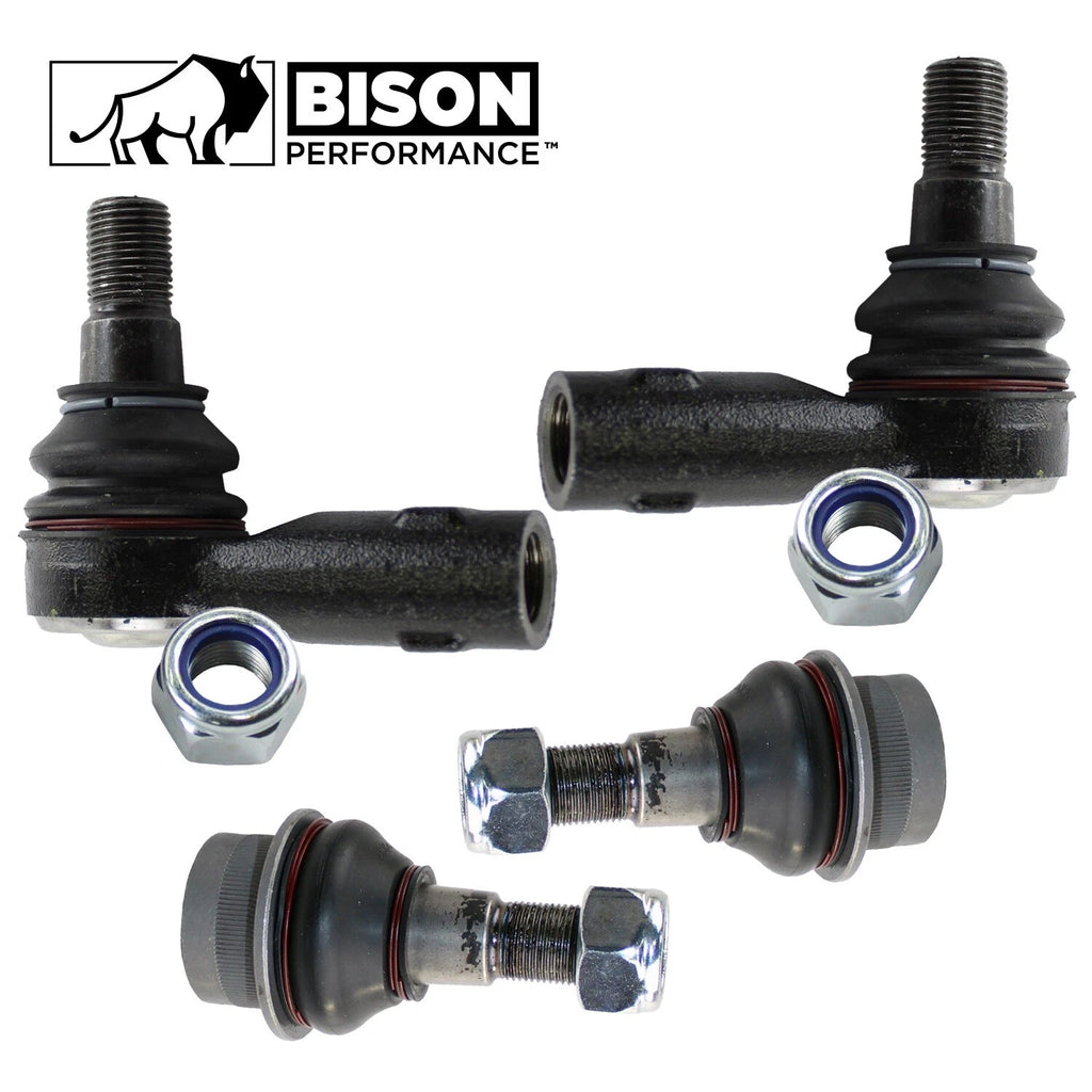Set of 4 Front Outer Tie Rod Ends & Lower Ball Joints for Dodge