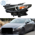 Headlight Assembly for Mazda 3 (2019–2021) Left Driver Side Black Housing