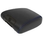 Leather Console Armrest Cover for Jeep Wrangler (2011–2017) Blue Stitch