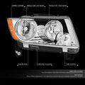 OE Chrome Housing Amber Corner Right Headlight for Jeep Grand Cherokee (2011–2013)