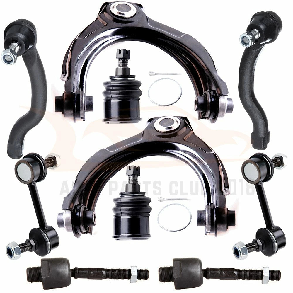 Set of 10 Front Upper Control Arms Tie Rods Ball Joints for Honda Accord (2008–2012)