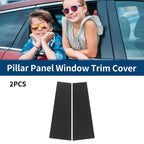 2pcs Car Pillar Window Trim for Ford Bronco (2021–2022) Black Carbon Fiber