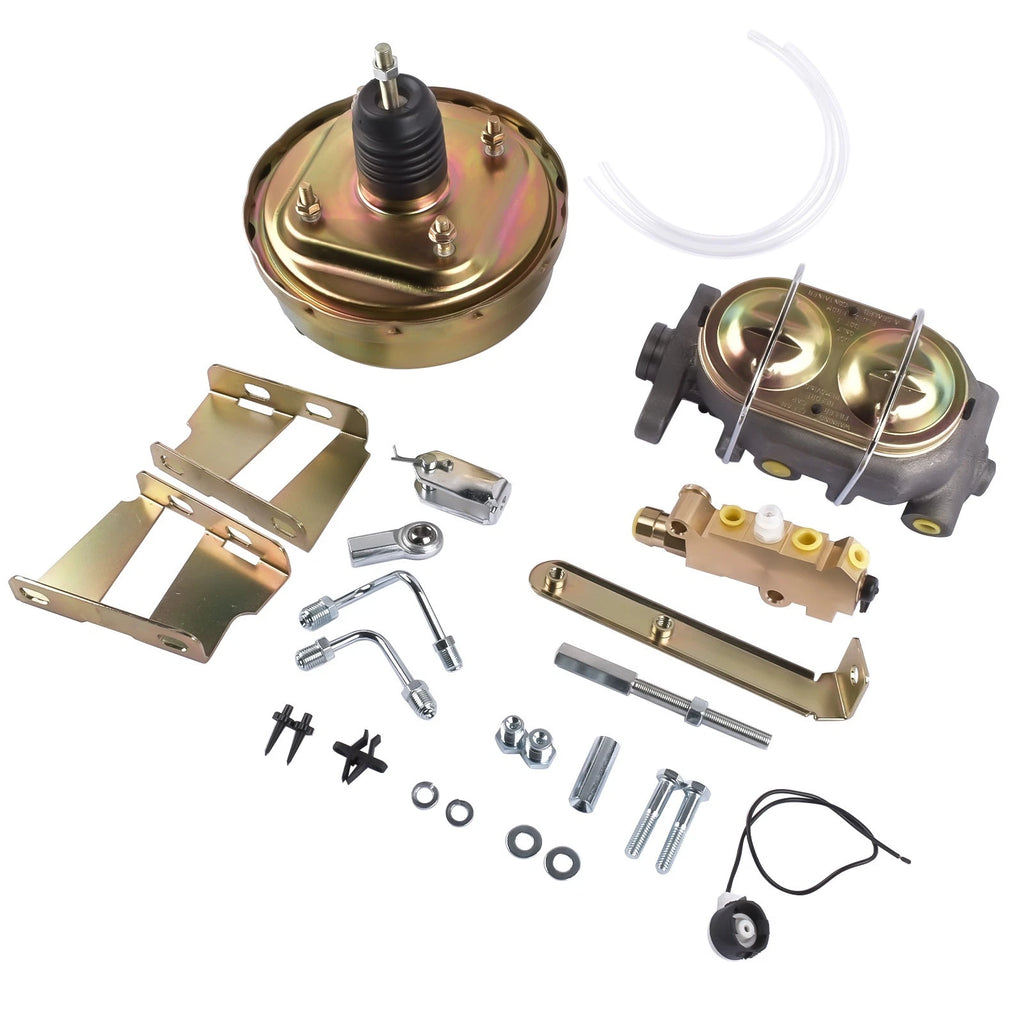 8" Zinc Brake Booster & 1" Master Cylinder for Chevy C10 C20 (1960–1966)
