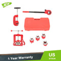 Pipe Threader Ratchet Tool with 5 Dies for Automotive Use