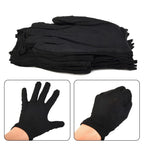 12 Pairs Cotton Work Gloves Black Large