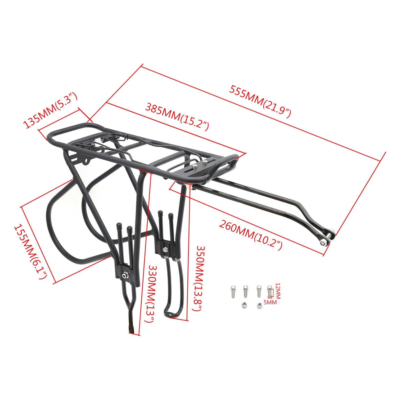 Aluminum Rear Rack for Bicycle (Mountain Bike)