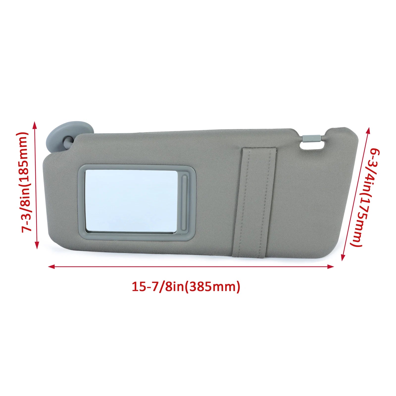 2X Gray Sun Visor Pair for Toyota Camry (2007–2011) Left & Right