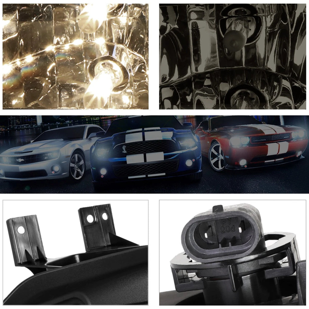 Smoked Lens Fog Lights + Switch Pair for Ford F-150 (2015–2017)