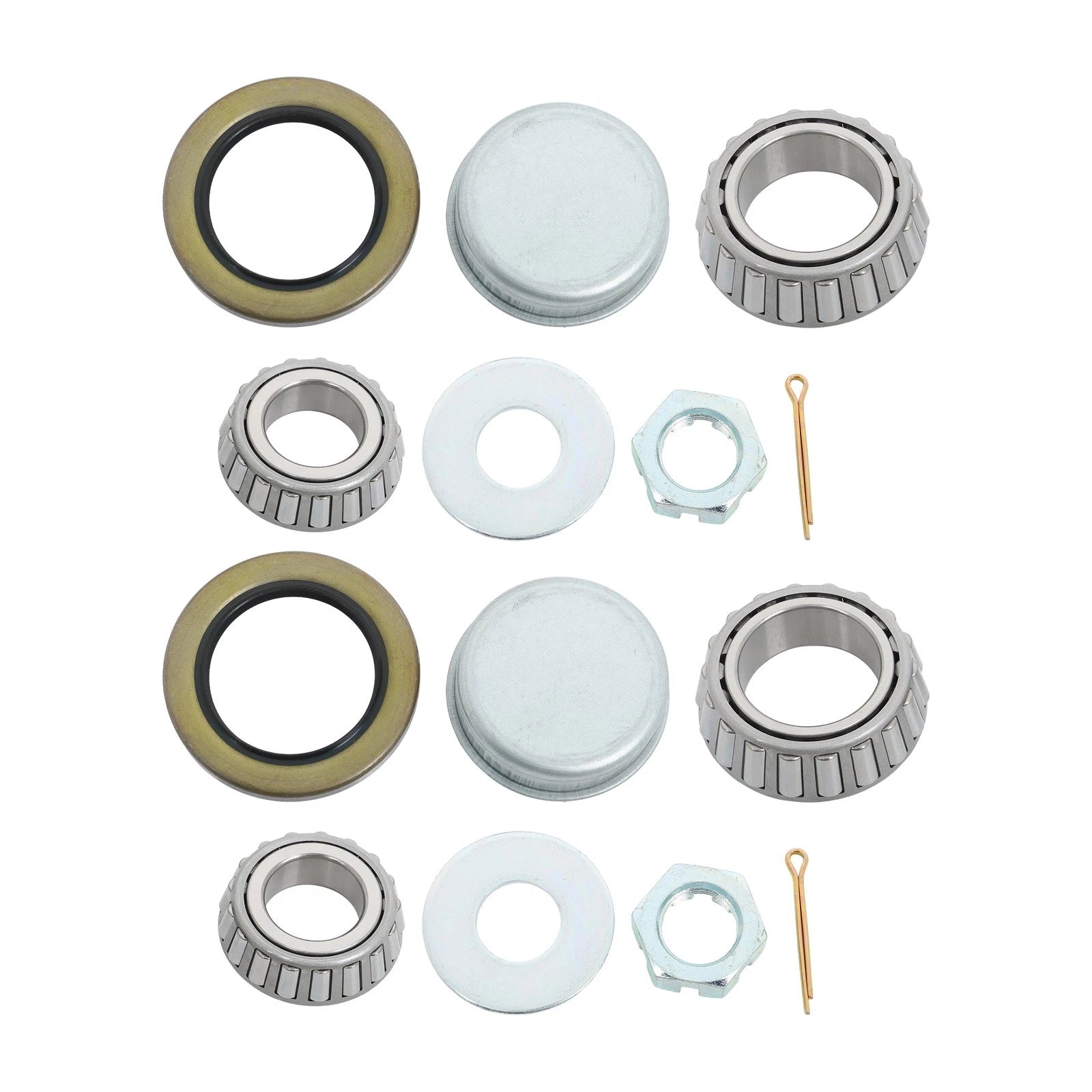Axle with Bearing Kit for 7000 lbs 8 on 6.5" Wheel Hub (Fits Various Models)