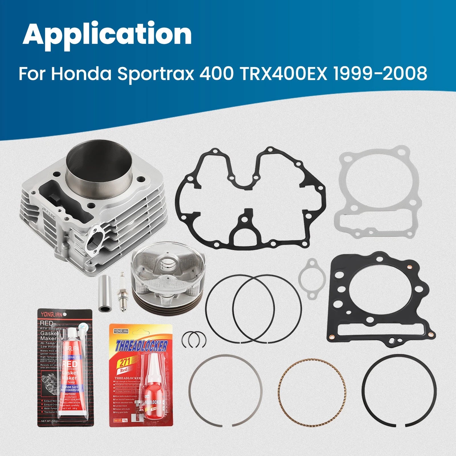 Big Bore Cylinder Piston Top End Set for Honda TRX 400EX (1999–2008)