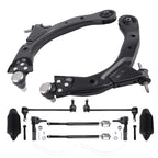 10x Front Lower Control Arms w/ Ball Joint Tie Rods for Chevrolet Cobalt (2005–2010)