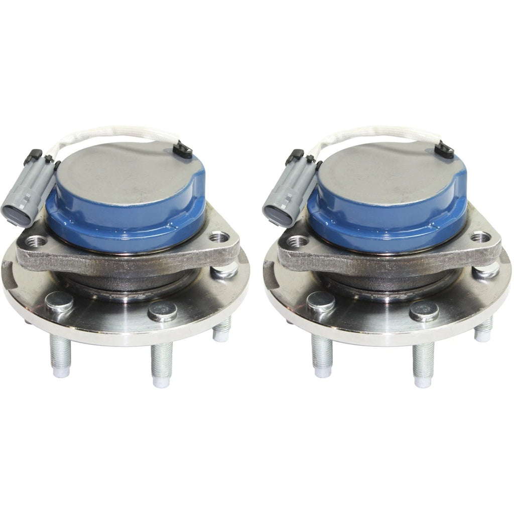 Set of 2 Wheel Hubs for Cadillac CTS (2004–2007) with Bearing & Sensor