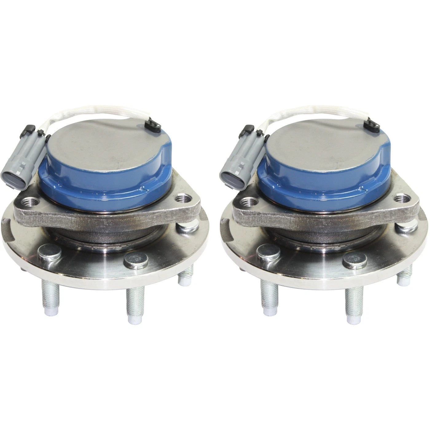 Set of 2 Wheel Hubs for Cadillac CTS (2004–2007) with Bearing & Sensor