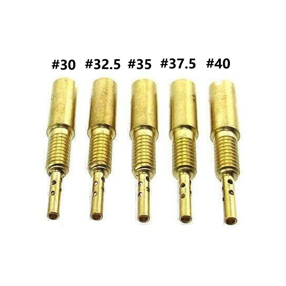 5Pcs Carburetor Pilot Slow Jet #30-#40 for Mikuni Carb RS HS HSR VM28/486