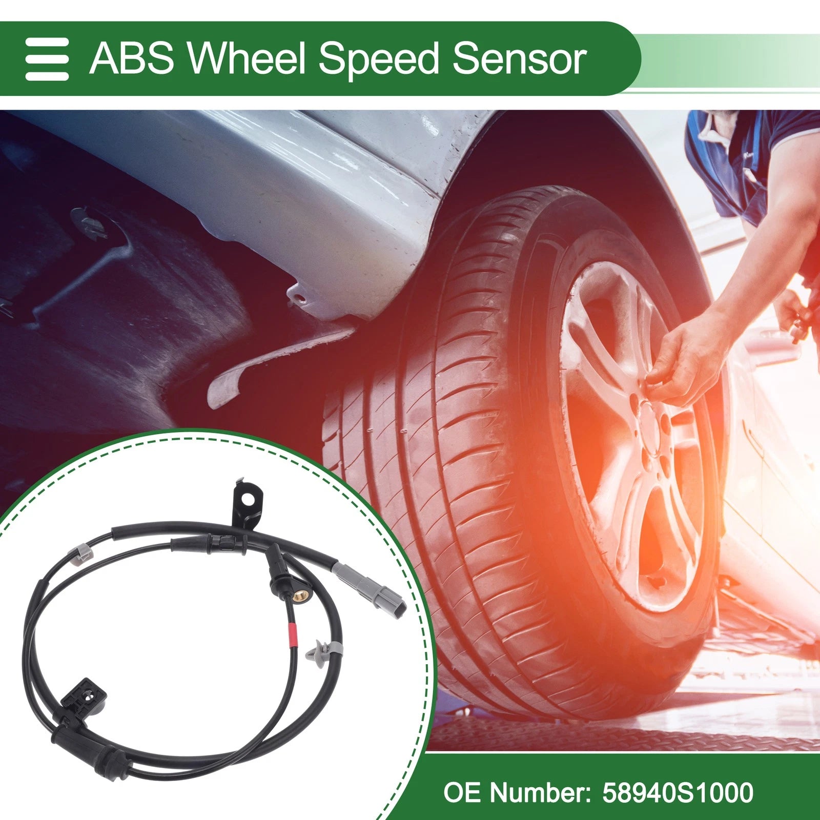 ABS Wheel Speed Sensor for Hyundai Santa Fe (2013–2018) No. 58940S1000