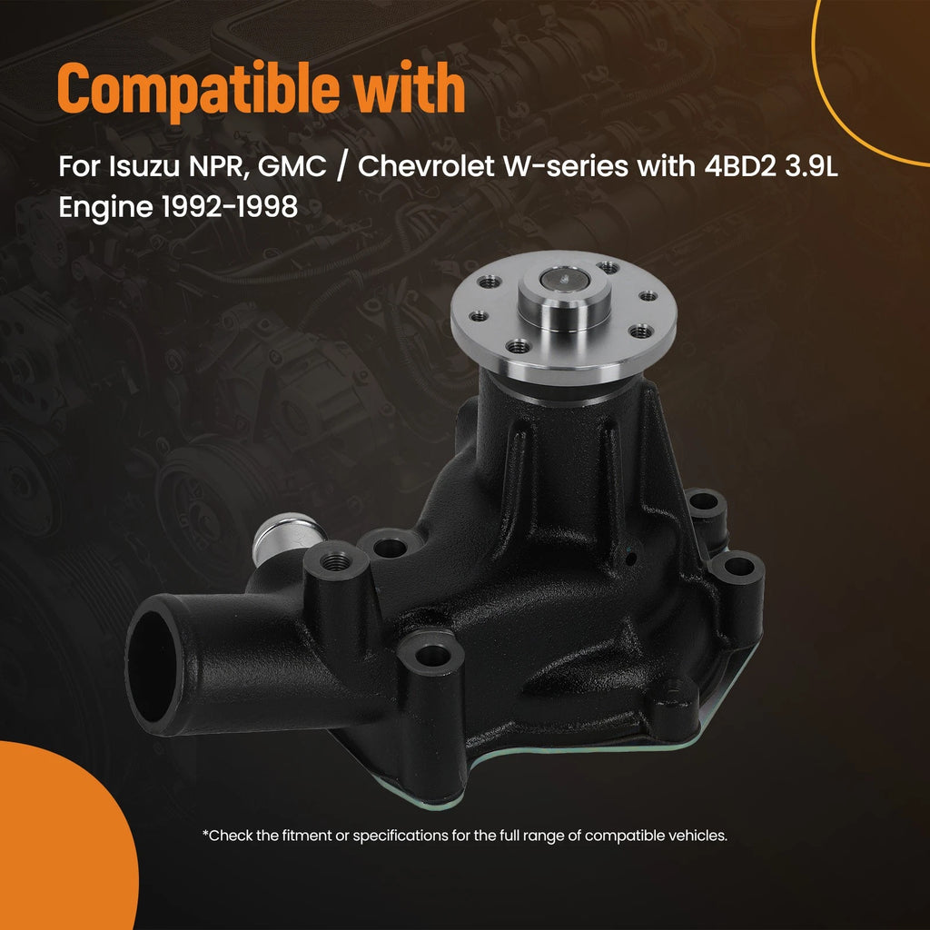 Cooling Water Pump for Isuzu NPR GMC Chevy 4BD2 3.9L (1992–1998) 8971314590