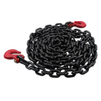 Set of 2 Steel Chains with Hooks for Transportation (12000 lbs Load)