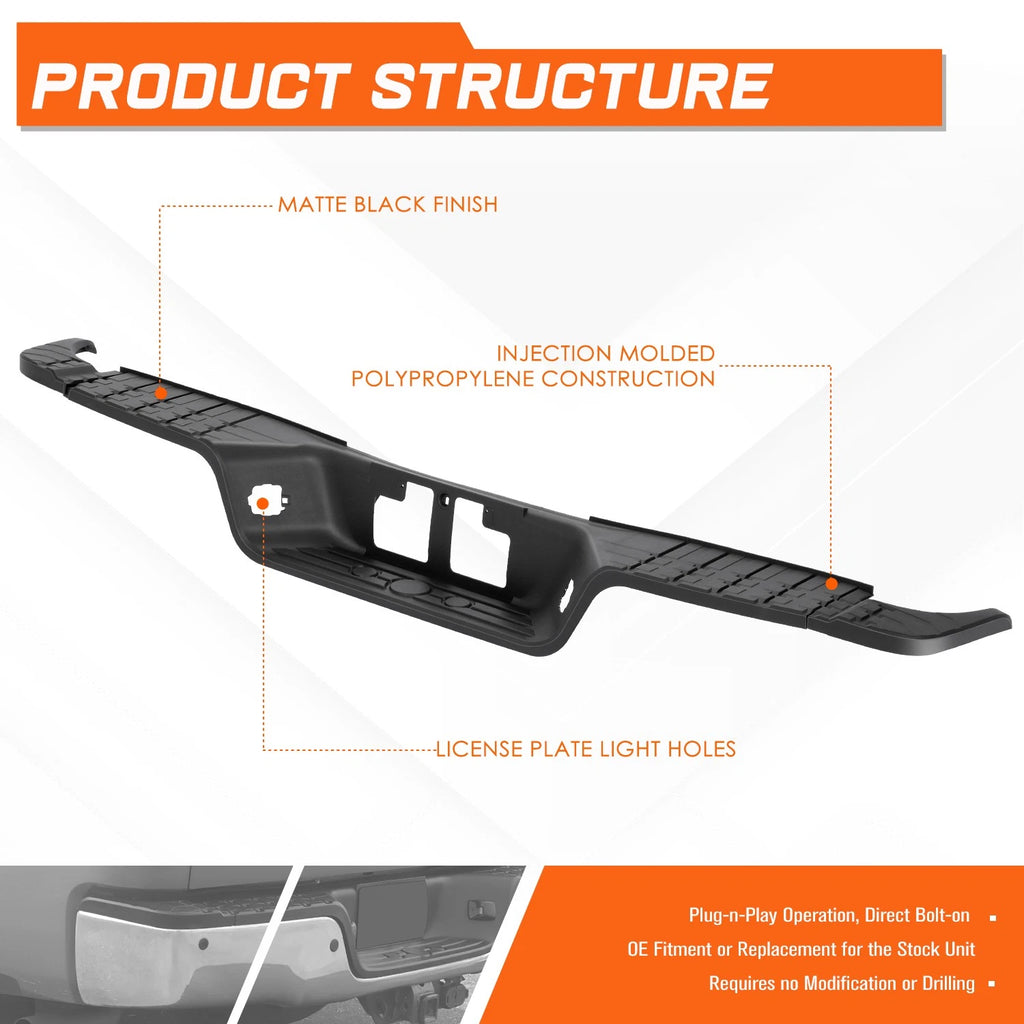 Set of 4 Rear Bumper Step Pads for Toyota Tundra (2007–2013)