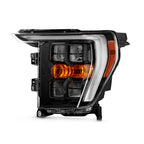 Full LED Headlight for Ford F-150 (2021–2023) Driver Side, Black Bezel