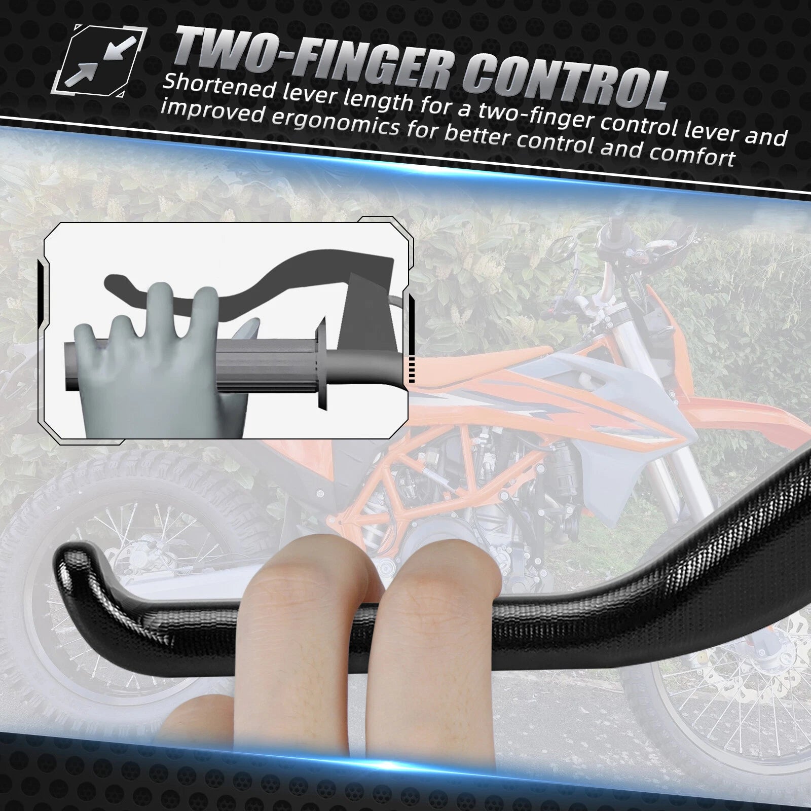 Shorter Widened Clutch Lever for Husqvarna 701 Supermoto, 701 Enduro (2016–2023)