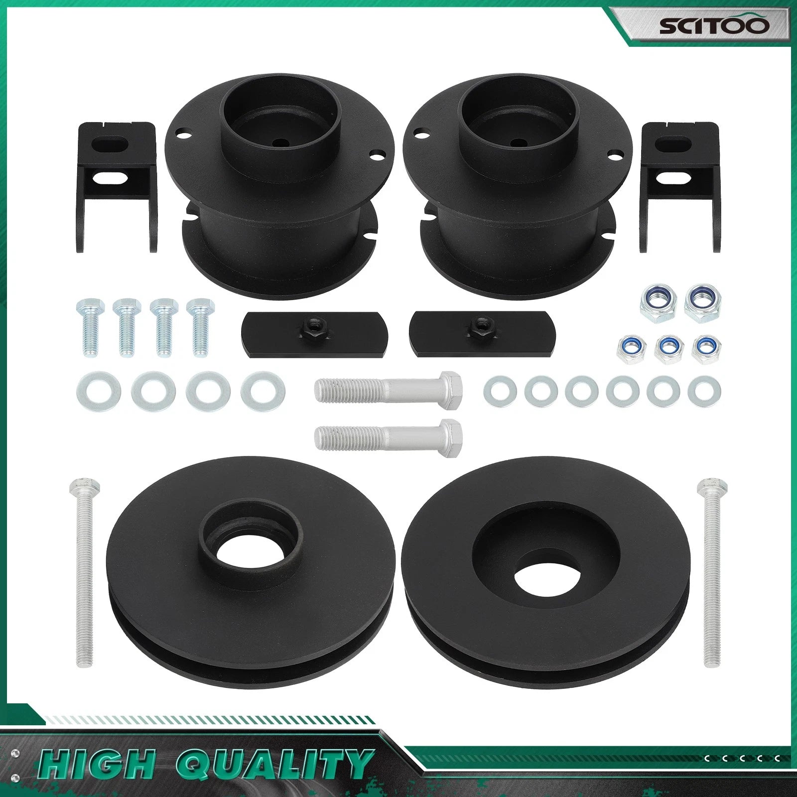 3.5" Front 1" Rear Leveling Kit + Shock Extender for Ram 2500 4WD (2014–2022)