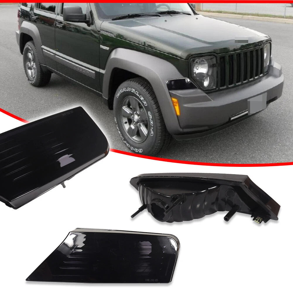 Fender Mounted Smoked Marker Signal Lights for Jeep Liberty (2008–2012)