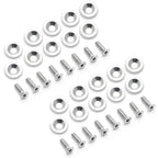 20x Silver JDM Billet Aluminum Fender/Bumper Washer/Bolt Kit for Engine Bay (2000-2006)