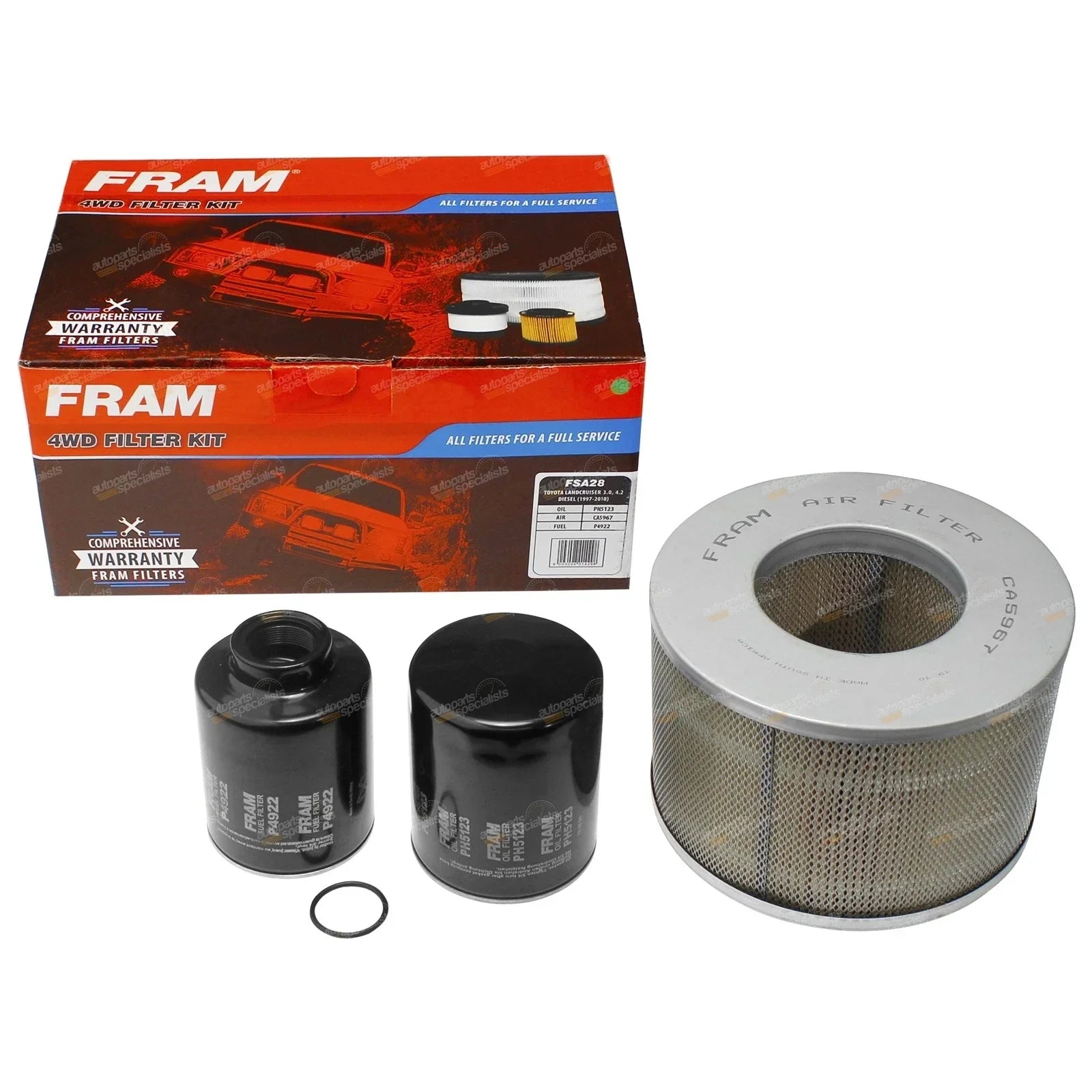 Air Oil Fuel Filter Service for Toyota Landcruiser 105 Series (1990-1998)