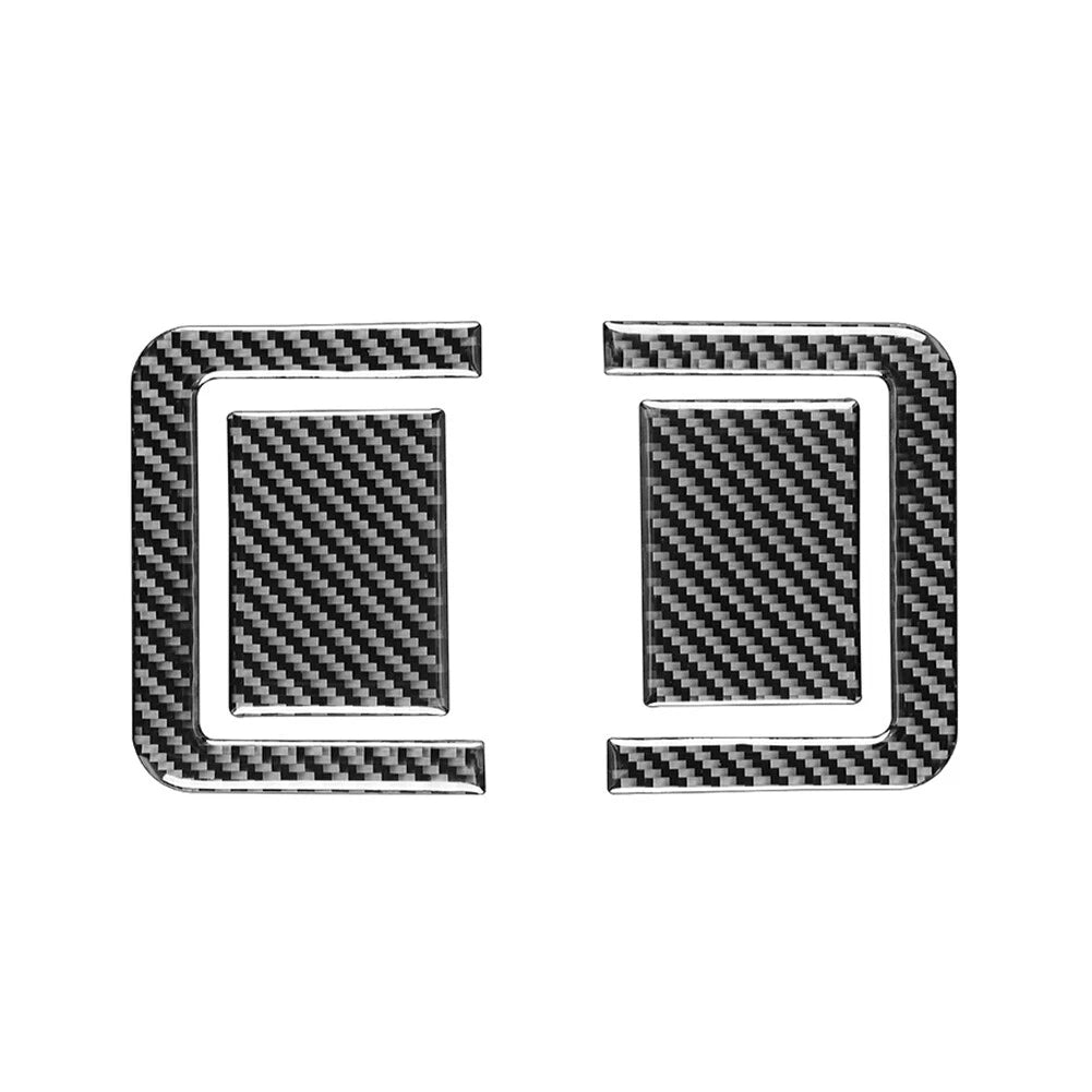 Set of 4 Carbon Fiber Rear Seat Adjustment Panel Cover Trim for Toyota Tundra (2014–2021)