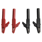 Set of 4 Clips Crocodile Clamp for Wires Banana Connector