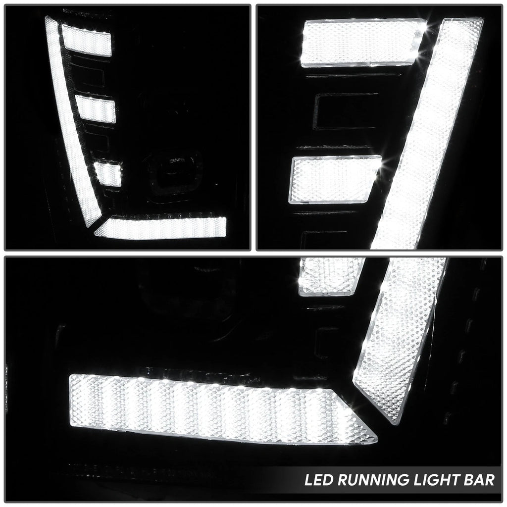 Sequential LED Light Bar Projector Headlights for Ford F250 SD (2011–2016)