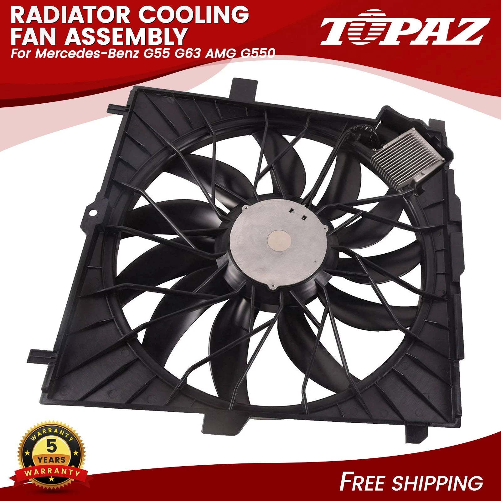 Radiator Cooling Fan Assembly for Mercedes-Benz G-Class (2002–2018)