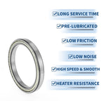 Deep Groove Ball Bearing 6826ZZS for Scooter Skateboard (P5 130x165x18mm)