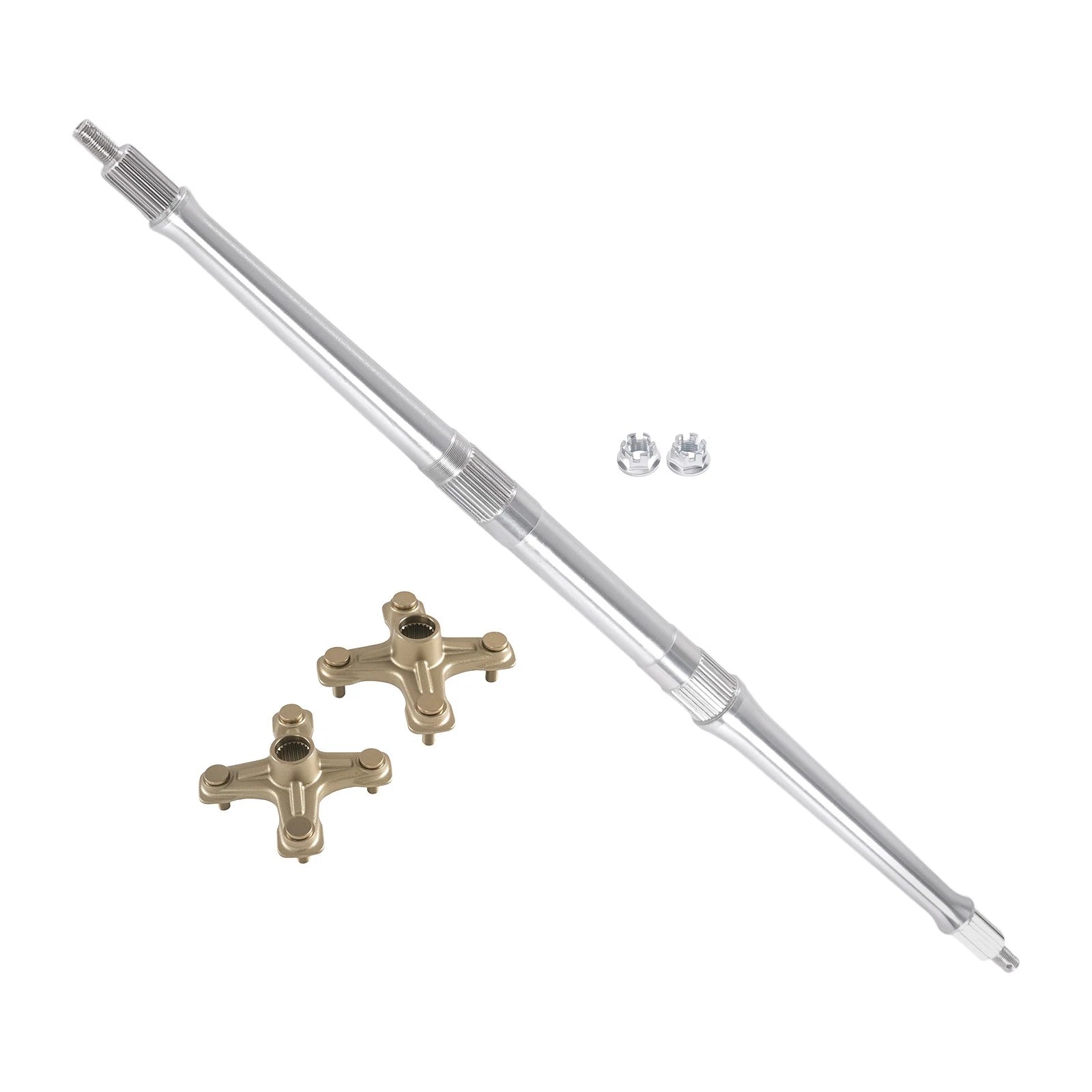 Rear Axle Shaft with Wheel Hubs Assembly for Yamaha Warrior 350 (1987–2004)