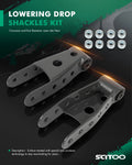 2" - 3" Drop Shackles Lowering Kit for Chevrolet Silverado Sierra 1500 (2007–2018)