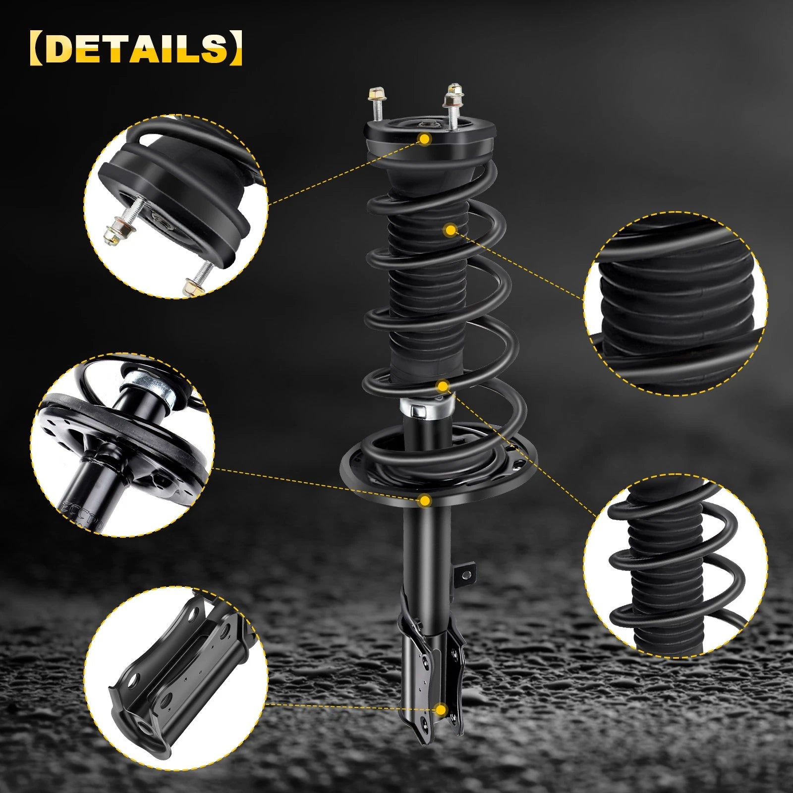 Set of 2 Rear Complete Struts Springs for Lexus ES300, Toyota Solara, Camry