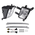 Fog Lights Lamps w/Chrome Trim + Bulbs for Chevy Suburban/Tahoe (2015–2020)