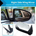 RH Chrome Side Wing Mirror for Mitsubishi Triton Pajero Sport (2019–2022)