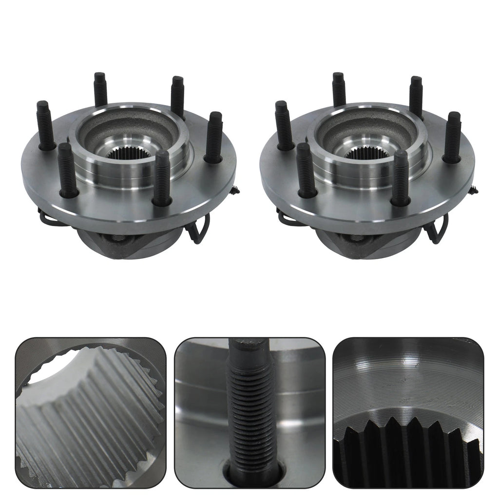 Pair Front Wheel Bearing and Hub Assembly for Hummer H3 (2006–2010)