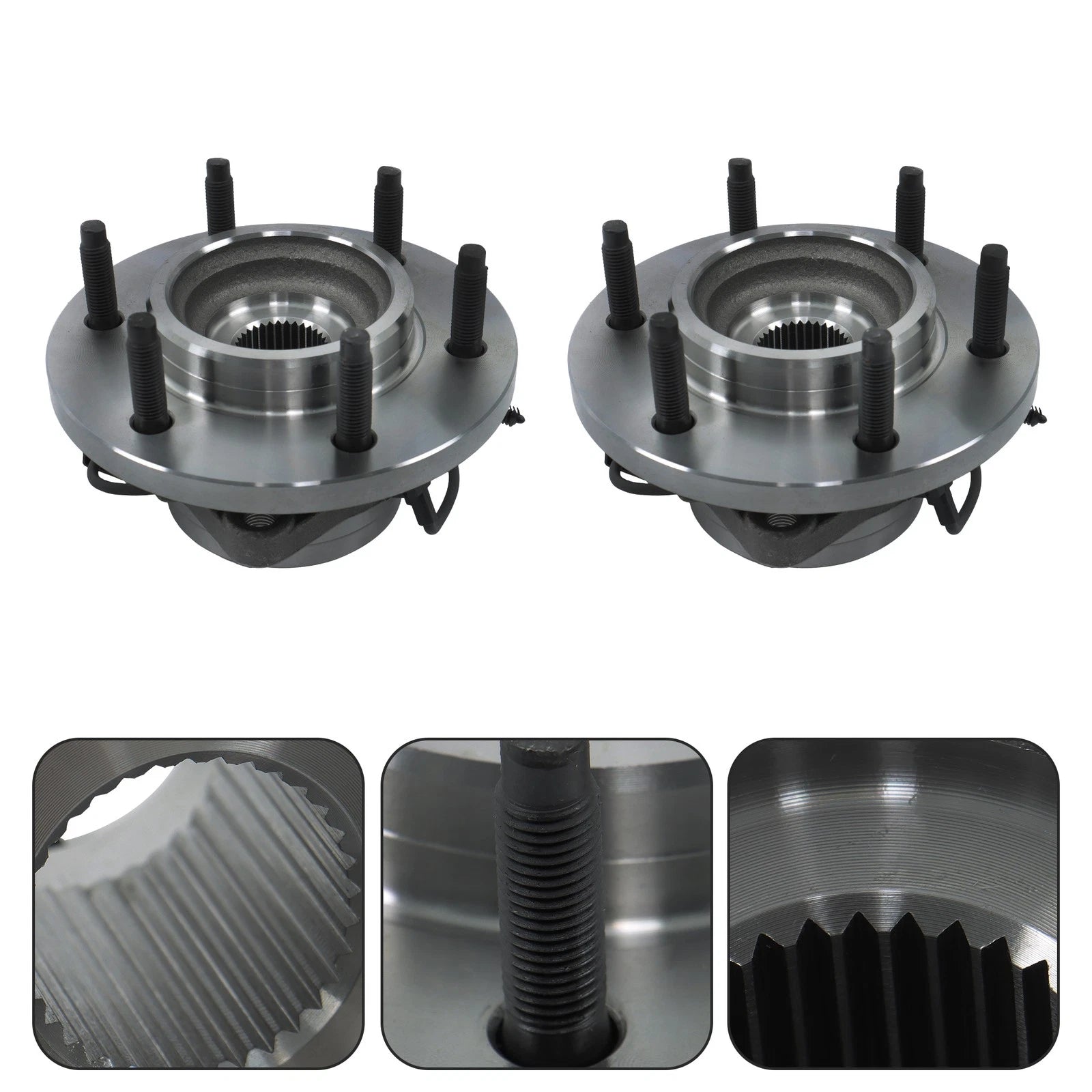 Pair Front Wheel Bearing and Hub Assembly for Hummer H3 (2006–2010)