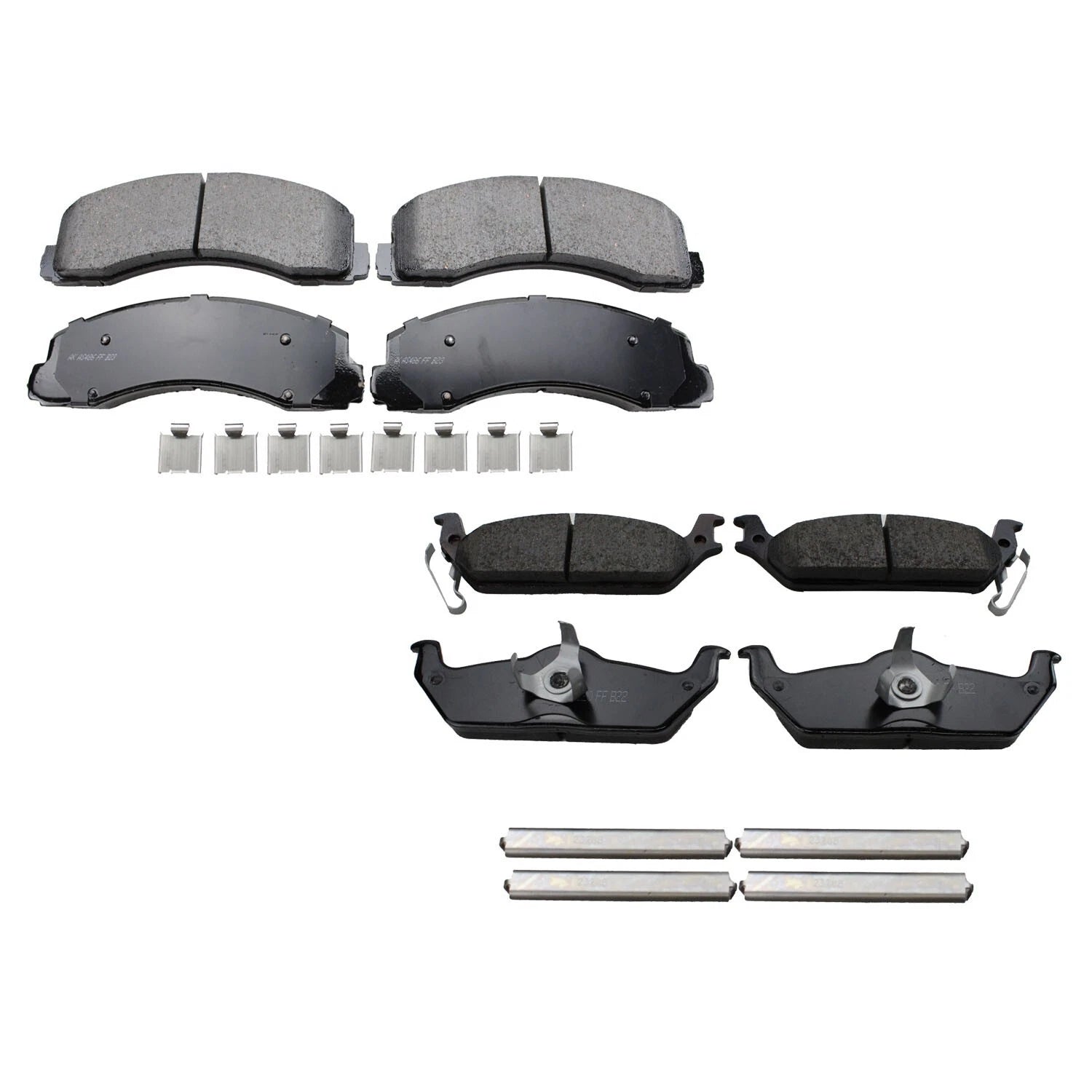Set of 4 Akebono ProACT Ceramic Brake Pads for Ford F-150 (2010–2011)