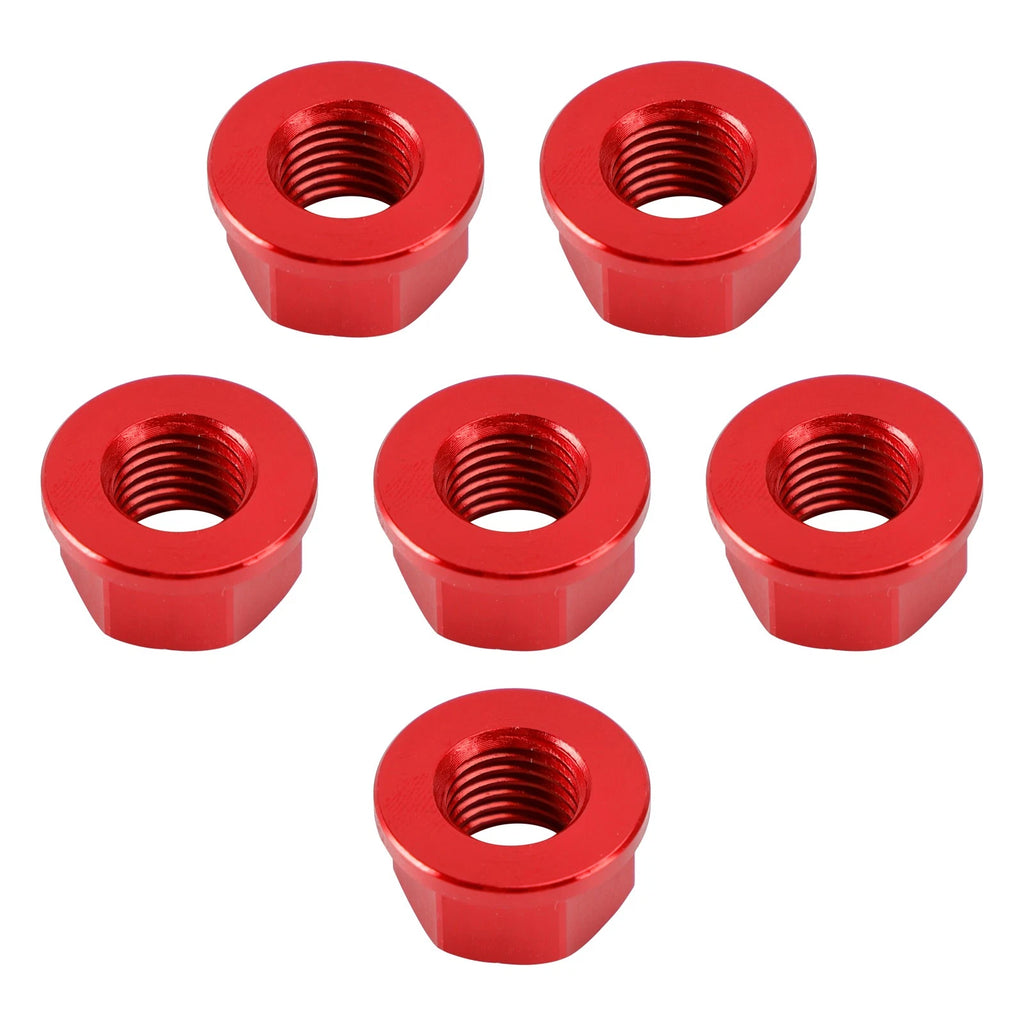 Rear Sprocket Nut Kit M10x1.25mm Red for Kawasaki ZX6R ZX10R (2004–2024)