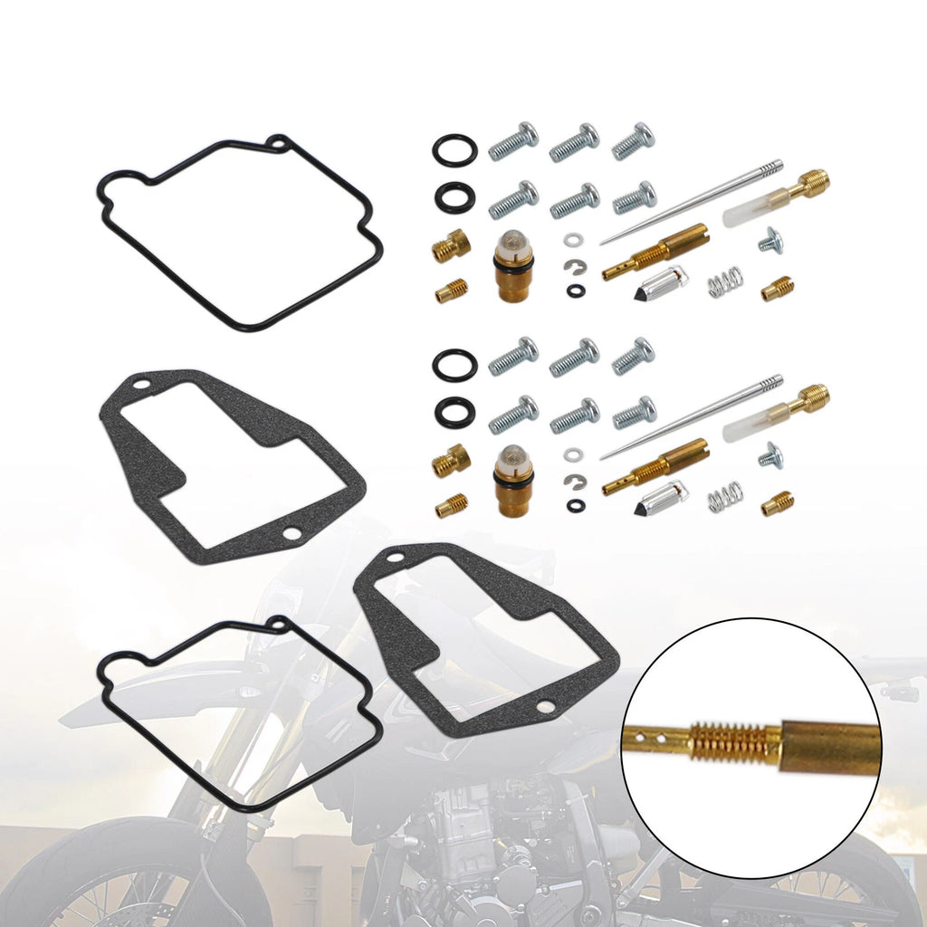 2X Carburetor Rebuild Repair Kit for Suzuki DR250 DR350 (T9)