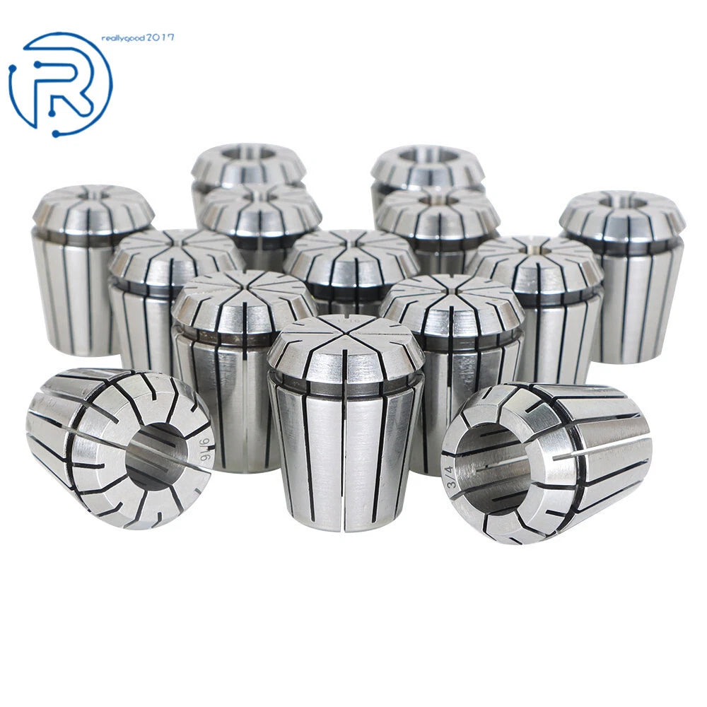 Set of 6 Spring Collets for CNC Milling Machine