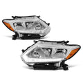 LED DRL Bar Headlight for Nissan Rogue (2014–2016) - Chrome Housing, Amber Side