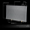 Full Aluminum Core Cooling Radiator for Infiniti FX35 (2003–2008) DPI 2683