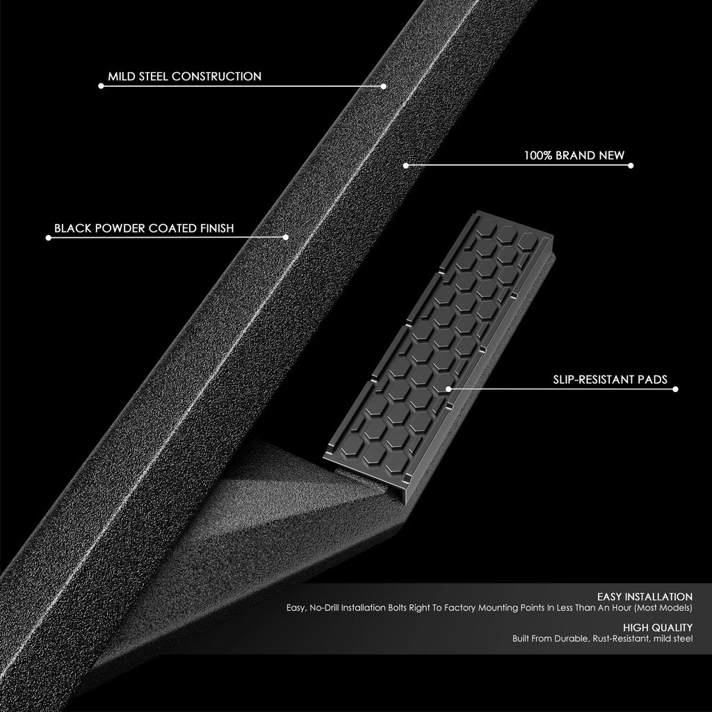 3" Aluminum Nerf Bar Running Boards for Silverado Sierra (2007–2019)