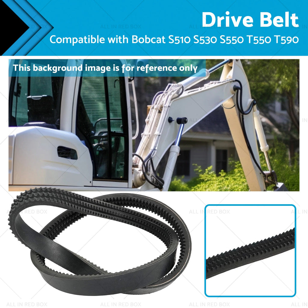 Hydraulic Pump Drive Belt 7146391 for Bobcat S510 S530 S550 T550 T590 (2010–2023)